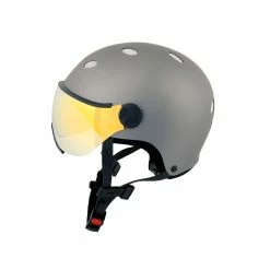 Diezz Casque City Color Visière Titanium -magasin de vélo 2563 diezz casque city color visiere titanium 2x