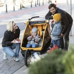 XLC Remorque Enfant Mono S 20" Gris/orange 6 XLC Remorque Enfant Mono S 20" Gris/orange -magasin de vélo 3092000705 xlc remorque enfant duo s 20 gris orange 2 2x 1