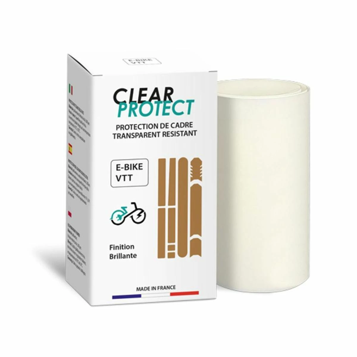 Clear Protect Pack Ebike VTT Finition Brillante 3 Clear Protect Pack Ebike VTT Finition Brillante