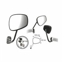 T-ONE Retrovisseurs Ovale