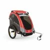Burley Remorque Enfant Solo Rouge -magasin de vélo 6976 burley remorque enfant solo rouge 2x