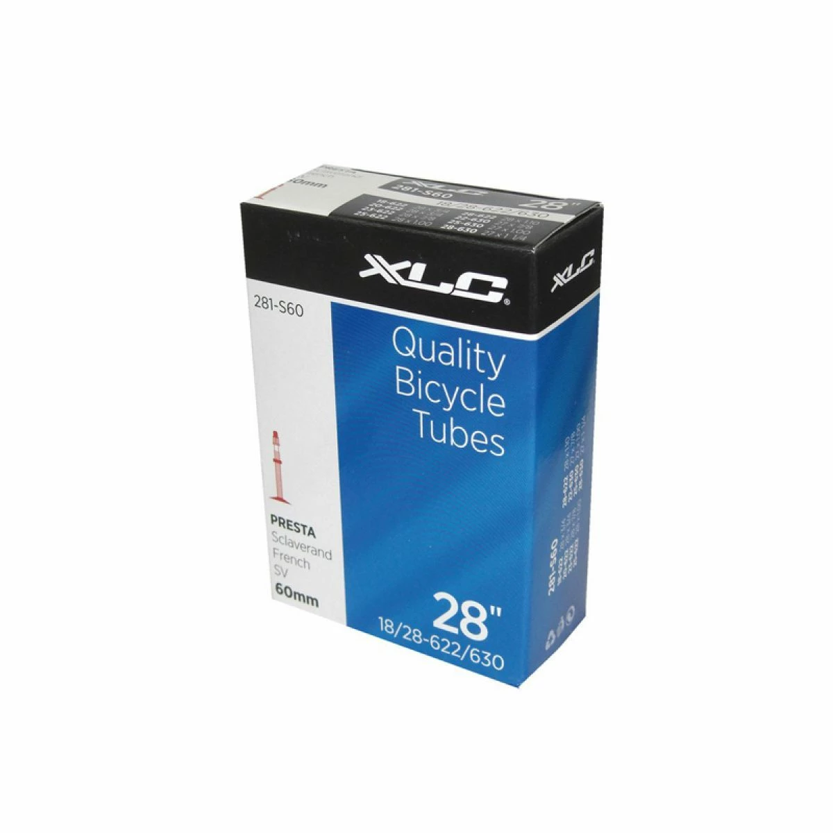 XLC Chambre à Air 700x18/25C Valve 60mm Presta 3 XLC Chambre à Air 700x18/25C Valve 60mm Presta