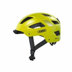 ABUS Casque Hyban 2.0 Jaune Fluo -magasin de vélo 7206 abus casque hyban 2 0 jaune fluo 2x
